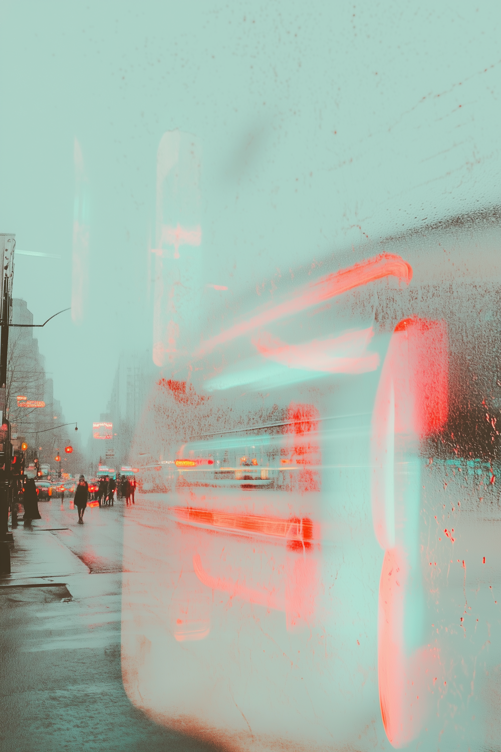 Night street / wet asphalt